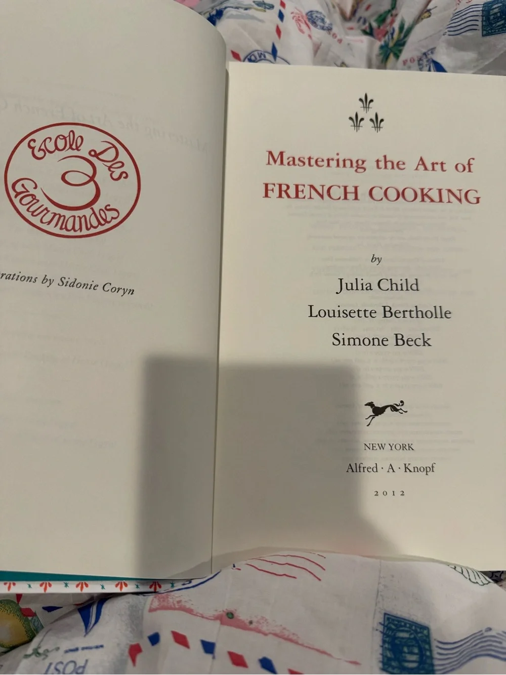 Mastering the Art of French Cooking Julia Child 1961-24th Printing 2012-40th Ani